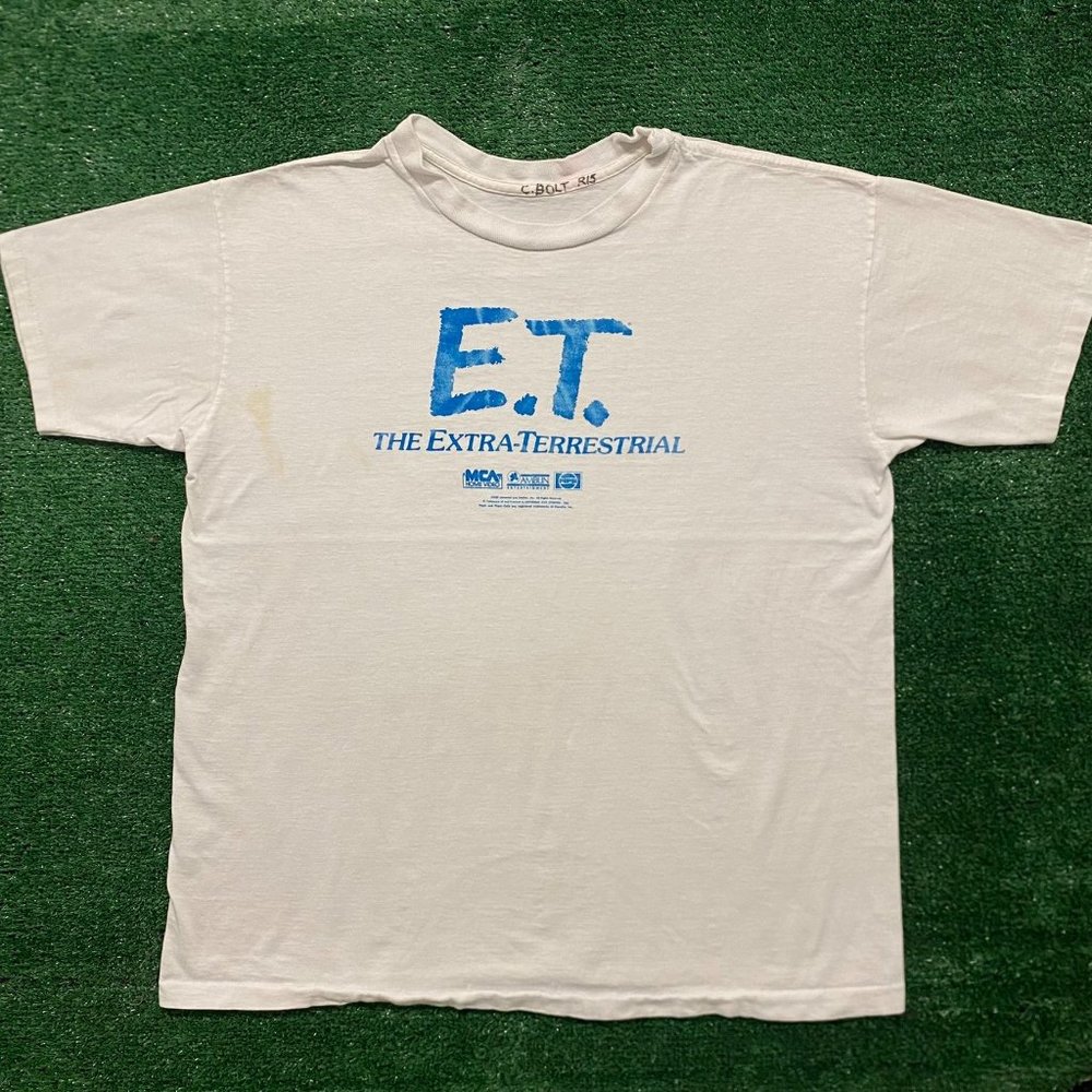 Vintage 80s E.T. The Extra Terrestrial Movie Promo T-Shirt